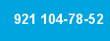 921 104-78-52 921 104-78-52